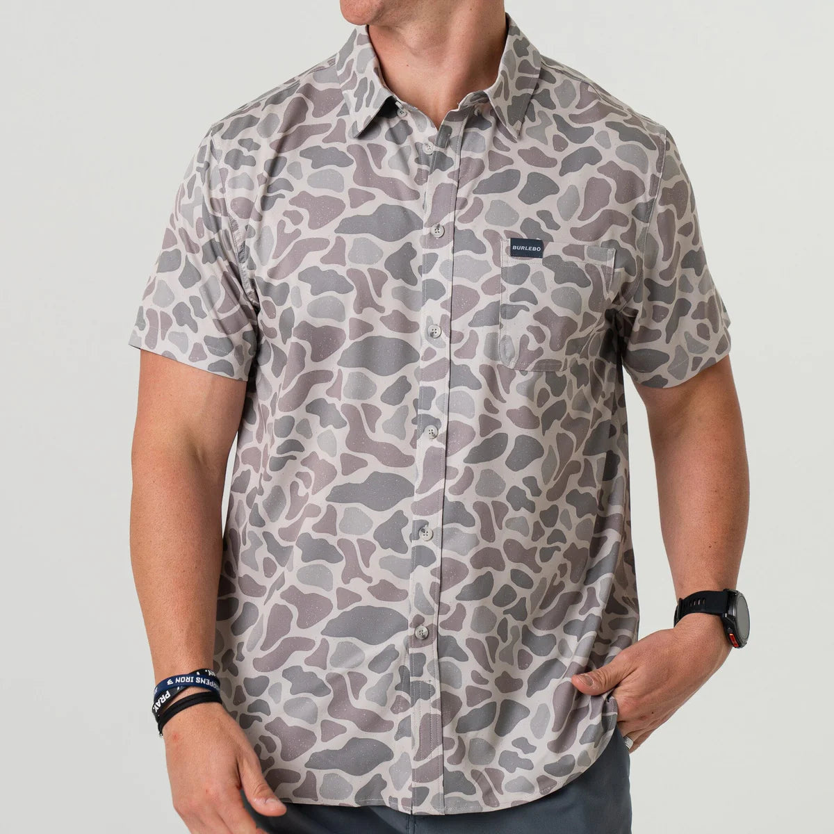 Performance Button Up Classic Deer Camo