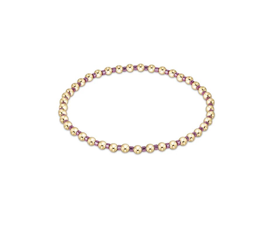 Hope Grateful Bracelet- Pink Metallic