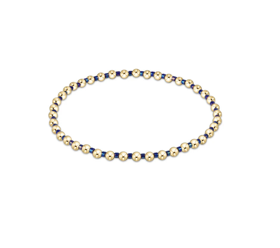 Hope Grateful Bracelet- Blue Metallic