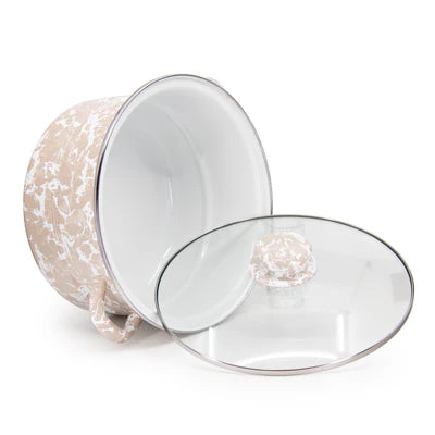 Taupe Swirl 6 qt Stock Pot