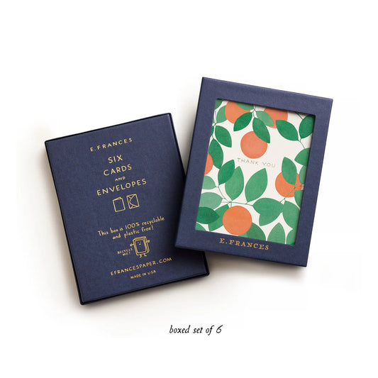 Orange Grove Boxed Thank You Cards