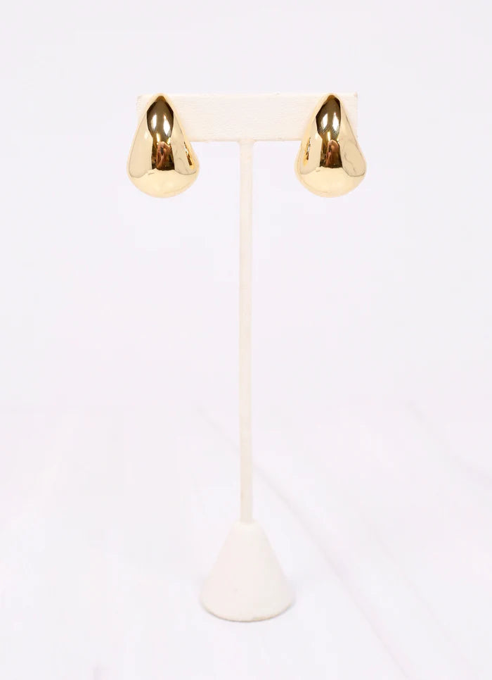 Huron Pearl Drop Earring Gold