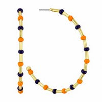 Vera Orange Blue Earrings