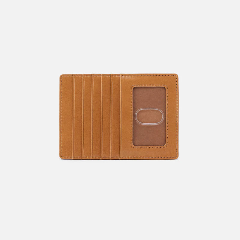 Euro Slide Card Case In Polished Leather