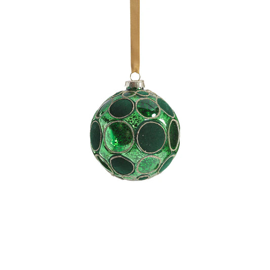 Green Shiny Whisper Glass Ornament