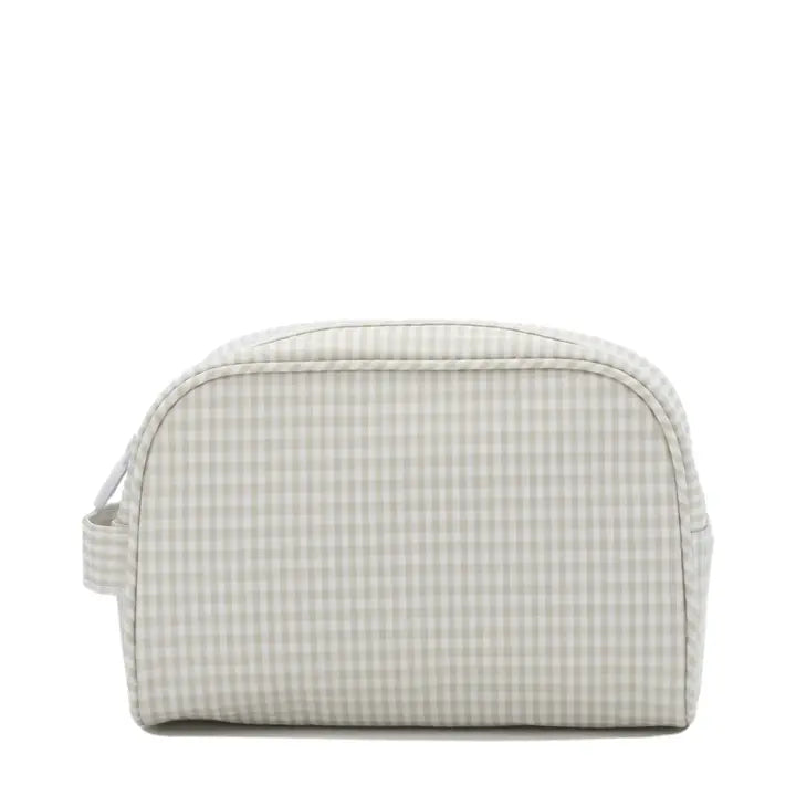 Stow It Dopp Bag - Gingham Pearl Grey