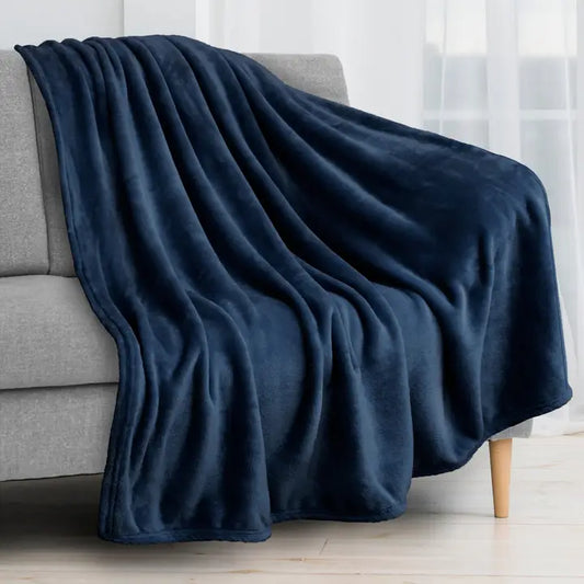Classic Fleece Throw Blanket - Navy