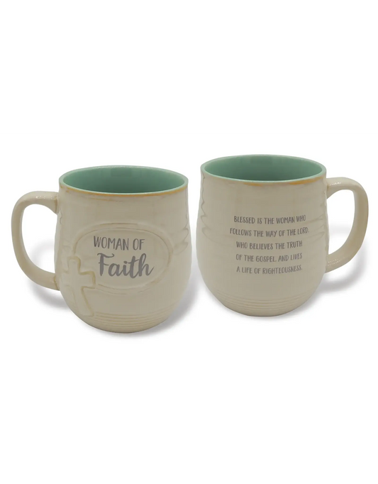 Woman of Faith Pottery Mug