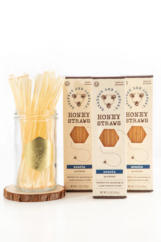 Savannah Bee Honey Straws 12 Pack