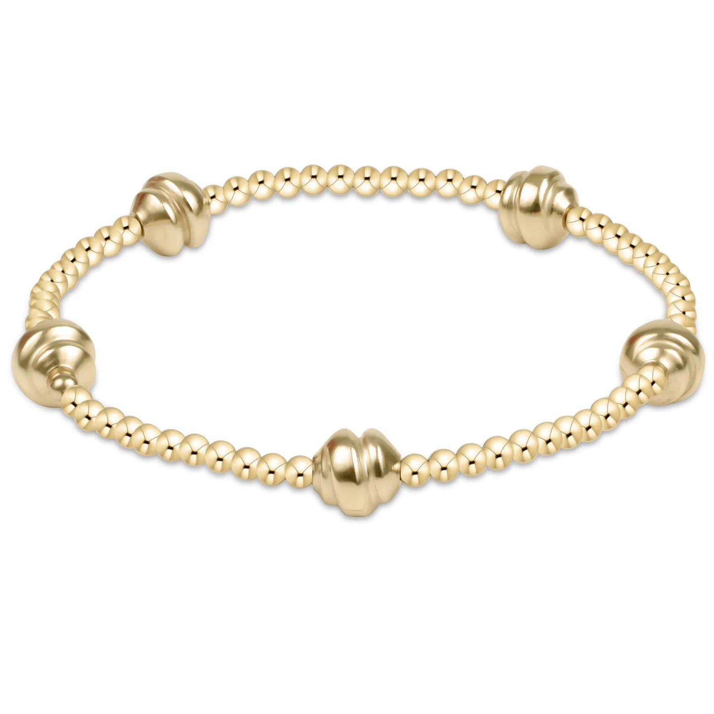 Admire Small Gold 2.5mm Bead Bracelet- Gold