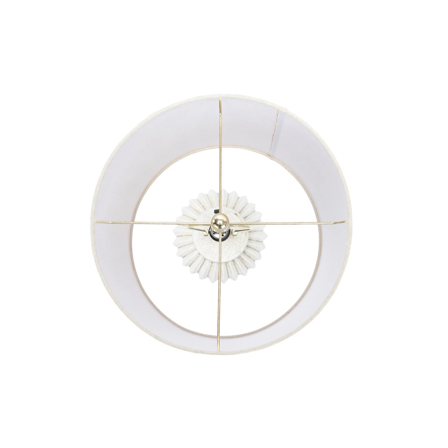 Distressed Table Lamp with Linen Shade