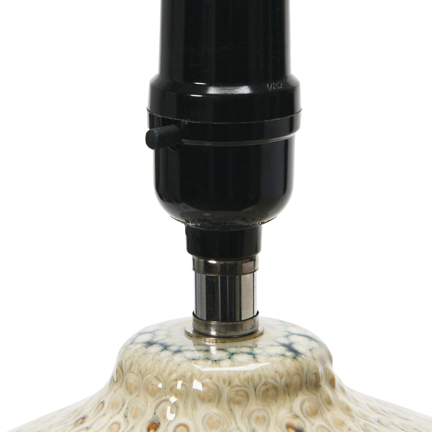 Stoneware Table Lamp with Linen Shade