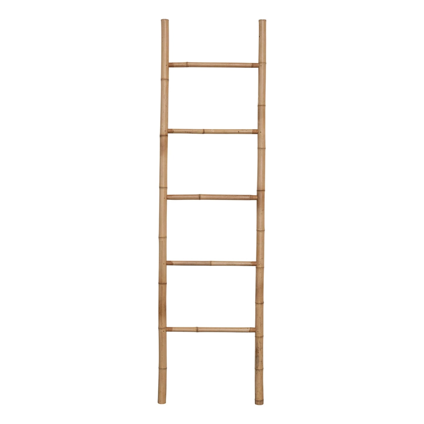 19-3/4"L x 70-3/4"H Decorative Bamboo Ladder, Natural