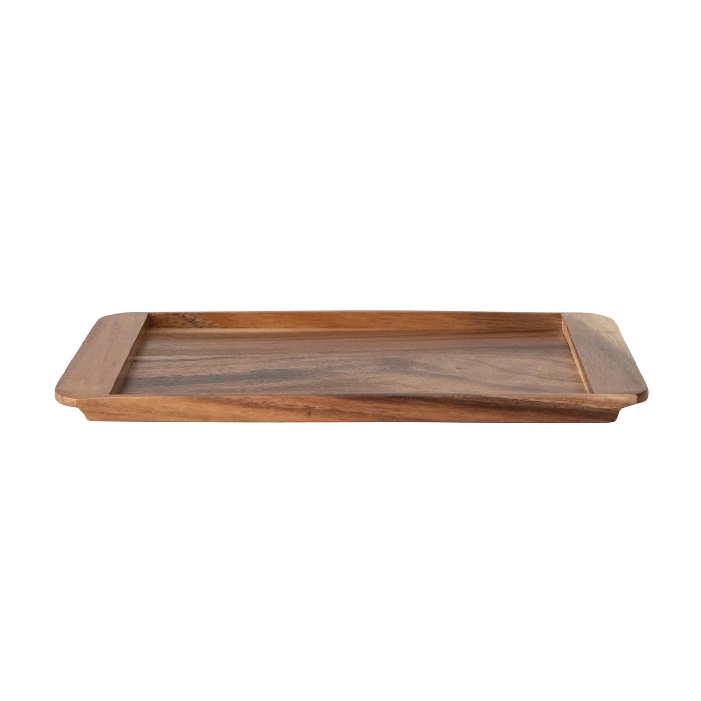 Suar Wood Serving Board/Tray w/Handles, Natural