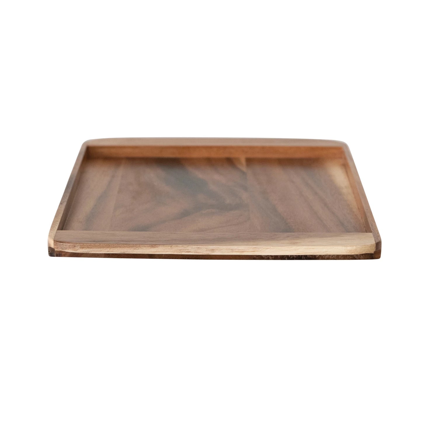 Suar Wood Serving Board/Tray w/Handles, Natural