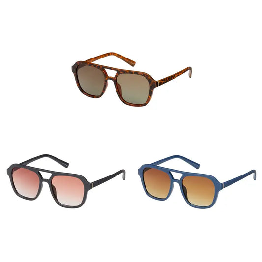 1778 Heritage - Square Aviator Color Lens Sunglasses