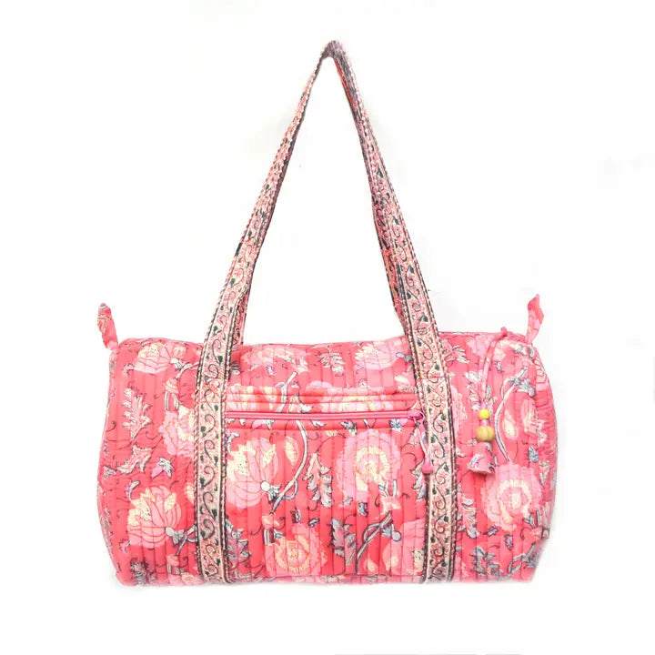 Xl Duffle Bag - Block Printed Organic Cotton