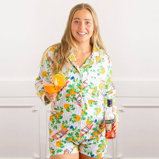 Short PJ Set-Apertif Stripe