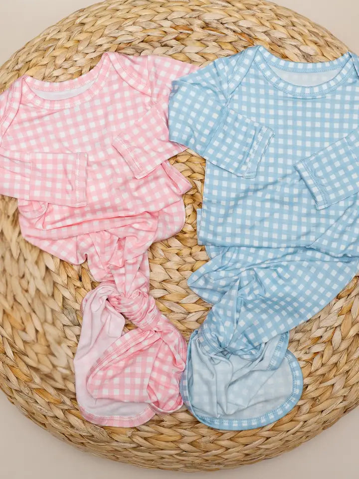 Gingham in Cottage Knotted Gown