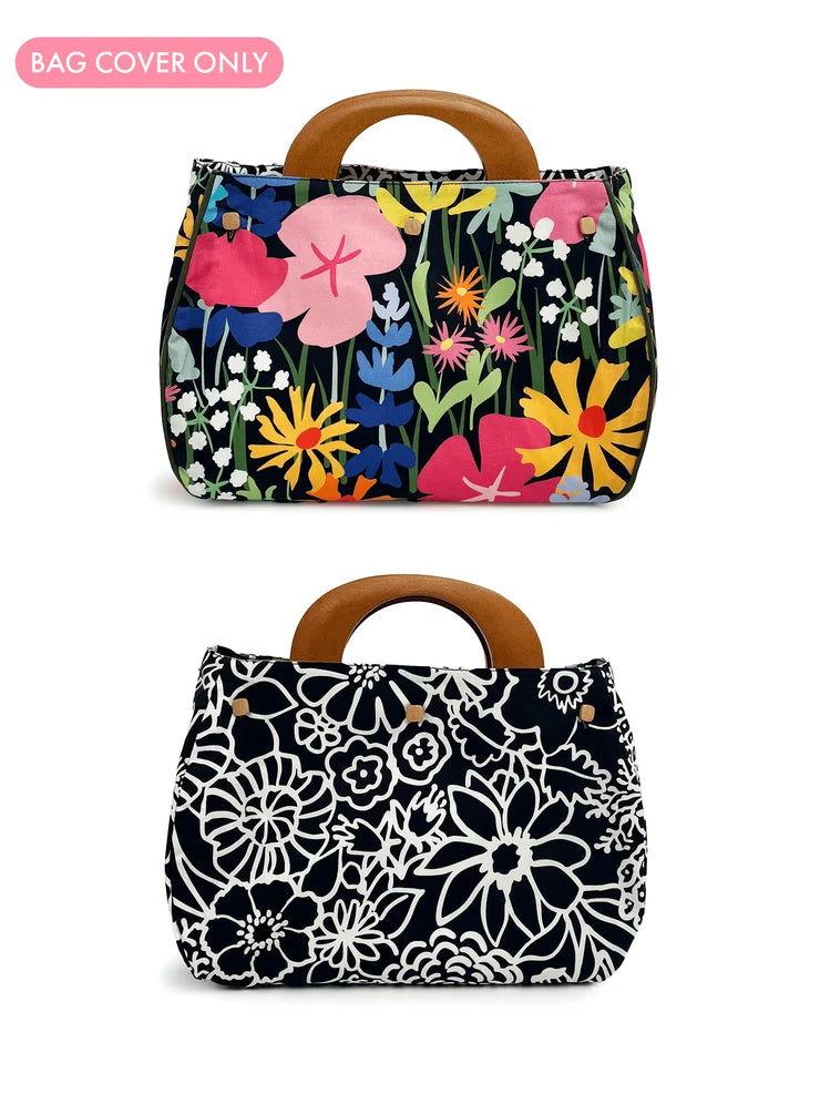 Bag Cover Midsummer Black and White & Coast Meadow