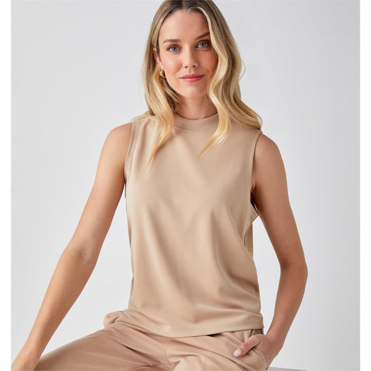 Modal Blend Airplane Tank Top, Bone