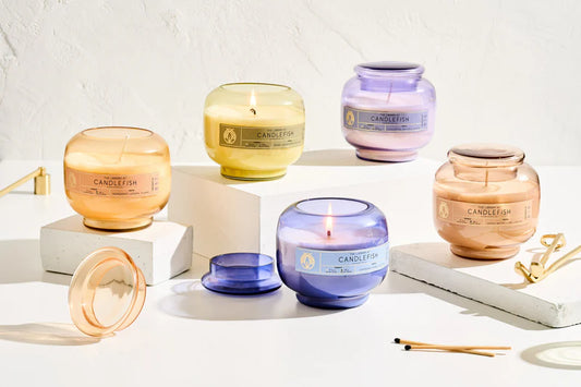 Candlefish No. 18 Bubble Candle Pink