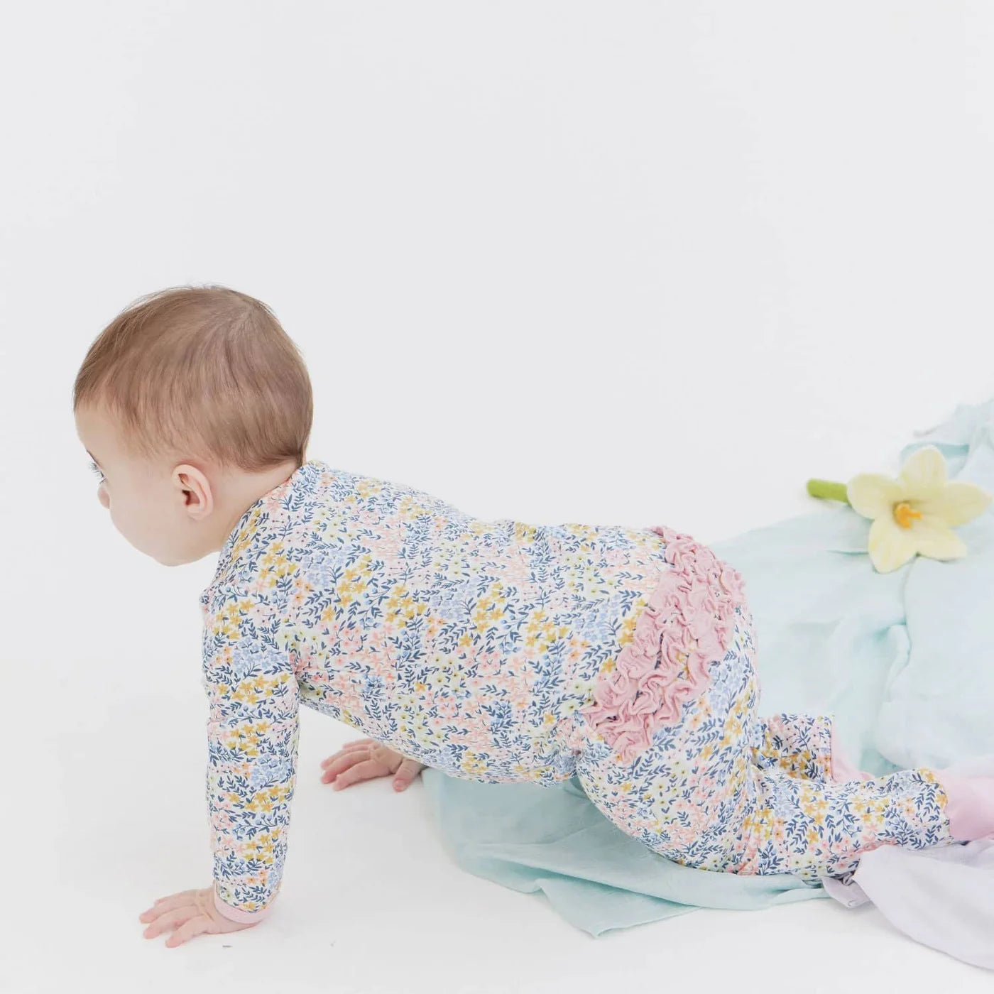 Chelsea Ruffle Footie w/Ruffle Butt