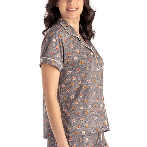 Ruff Morning Lounge Pajama Top