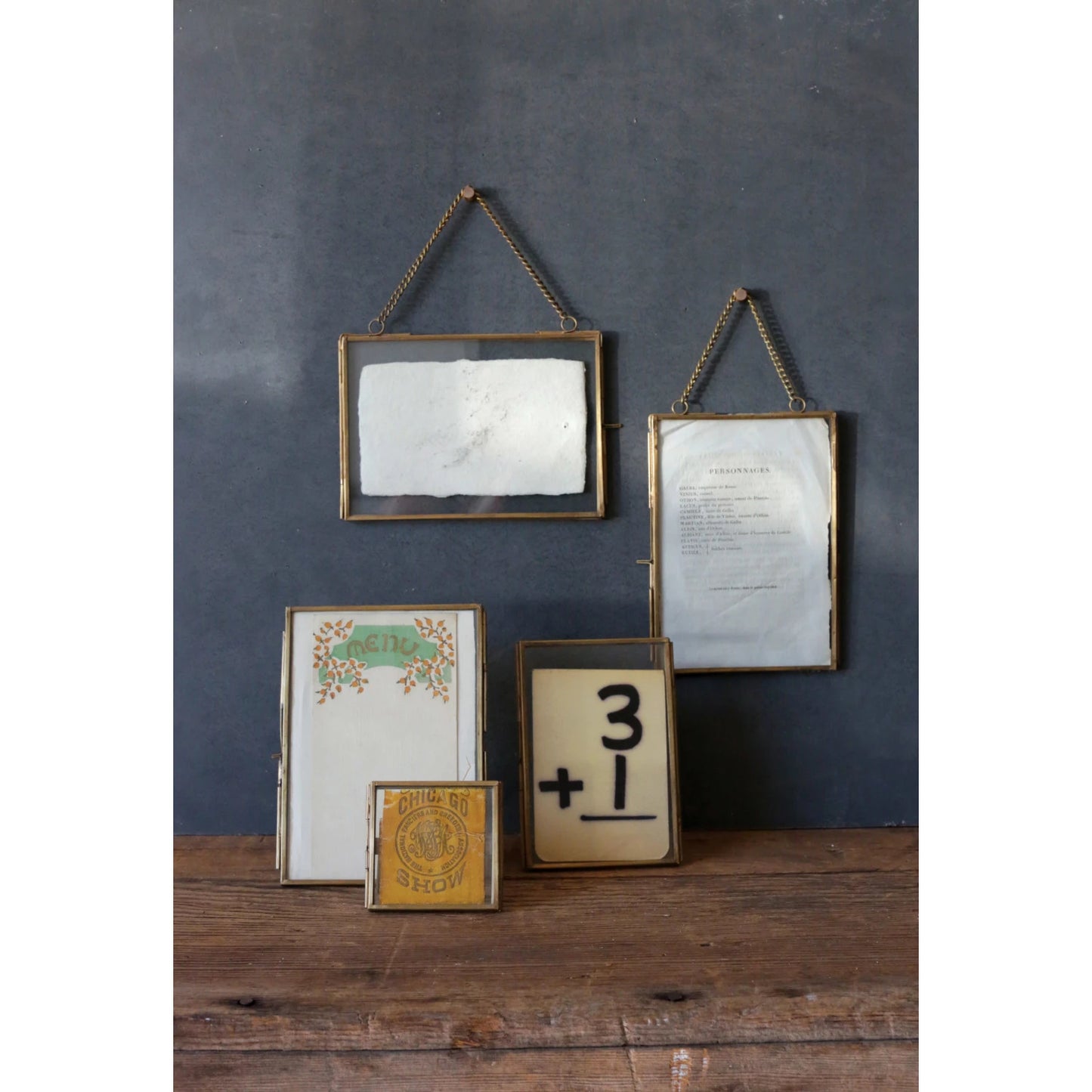 Brass & Glass Photo Frame