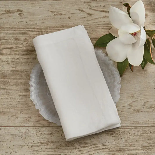 Linen Napkin - Bleached White