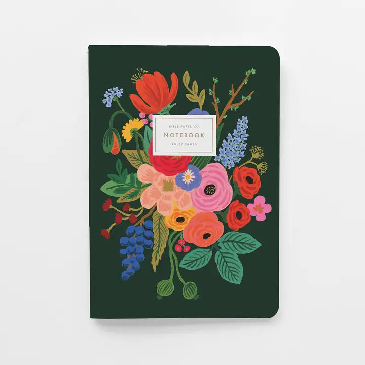 Assorted Set of 3 Garden Party Notebooks