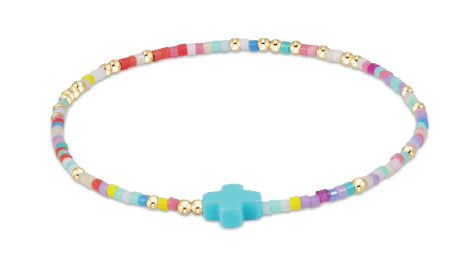 Hope Unwritten Signature Cross Bracelet - Hot Mess