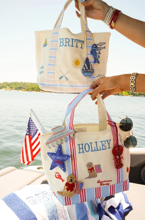 Icon Embroidered Mini Canvas Tote