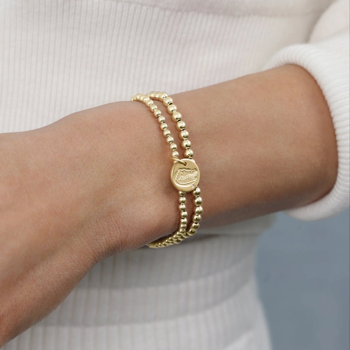 Ecollegiate Classic Gold 3mm Bracelet- Florida