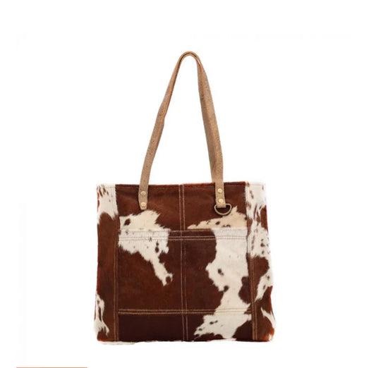 Caramel Front Pocket Hairon Bag