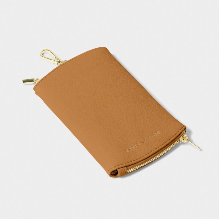 Clip On Sunglasses Case Tan