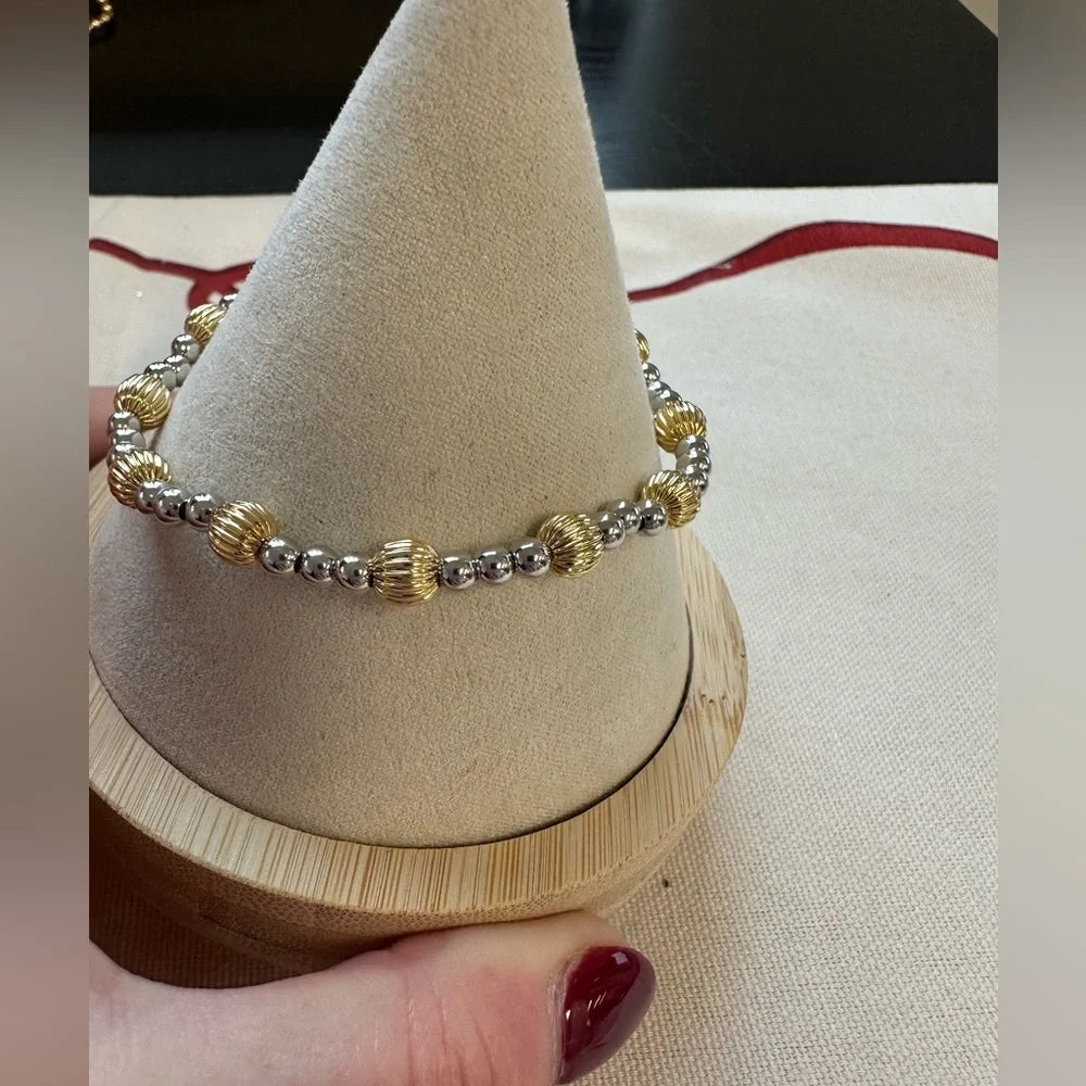 Dignity Sincerity Mixed Metal 6mm Bracelet