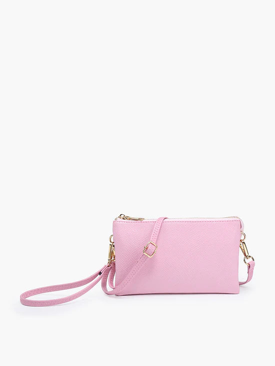 Riley Bright Pink Snake Crossbody