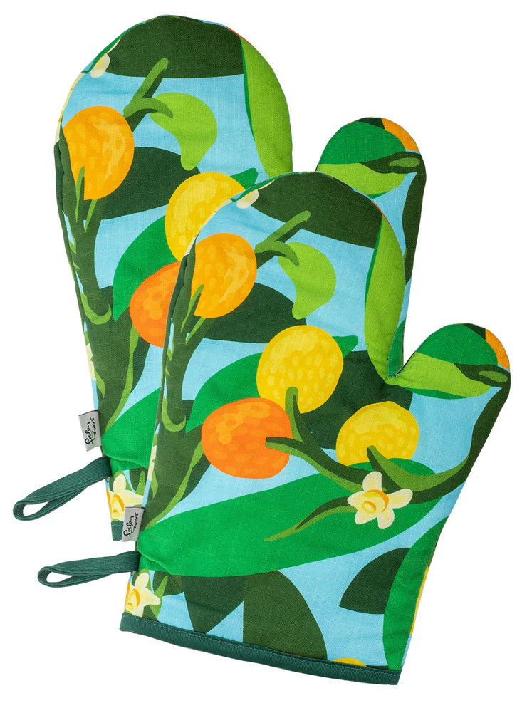 Oven Mitts - Set of Two - Kumquats