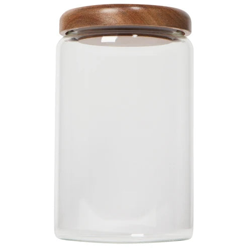 Glass Jars with Acacia Wood Lid