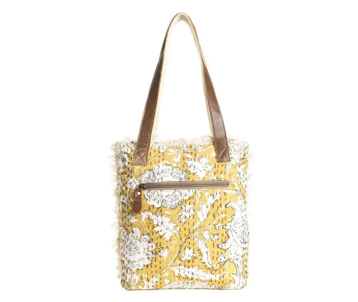 Golden Prairie Leaf Mini Tote Bag