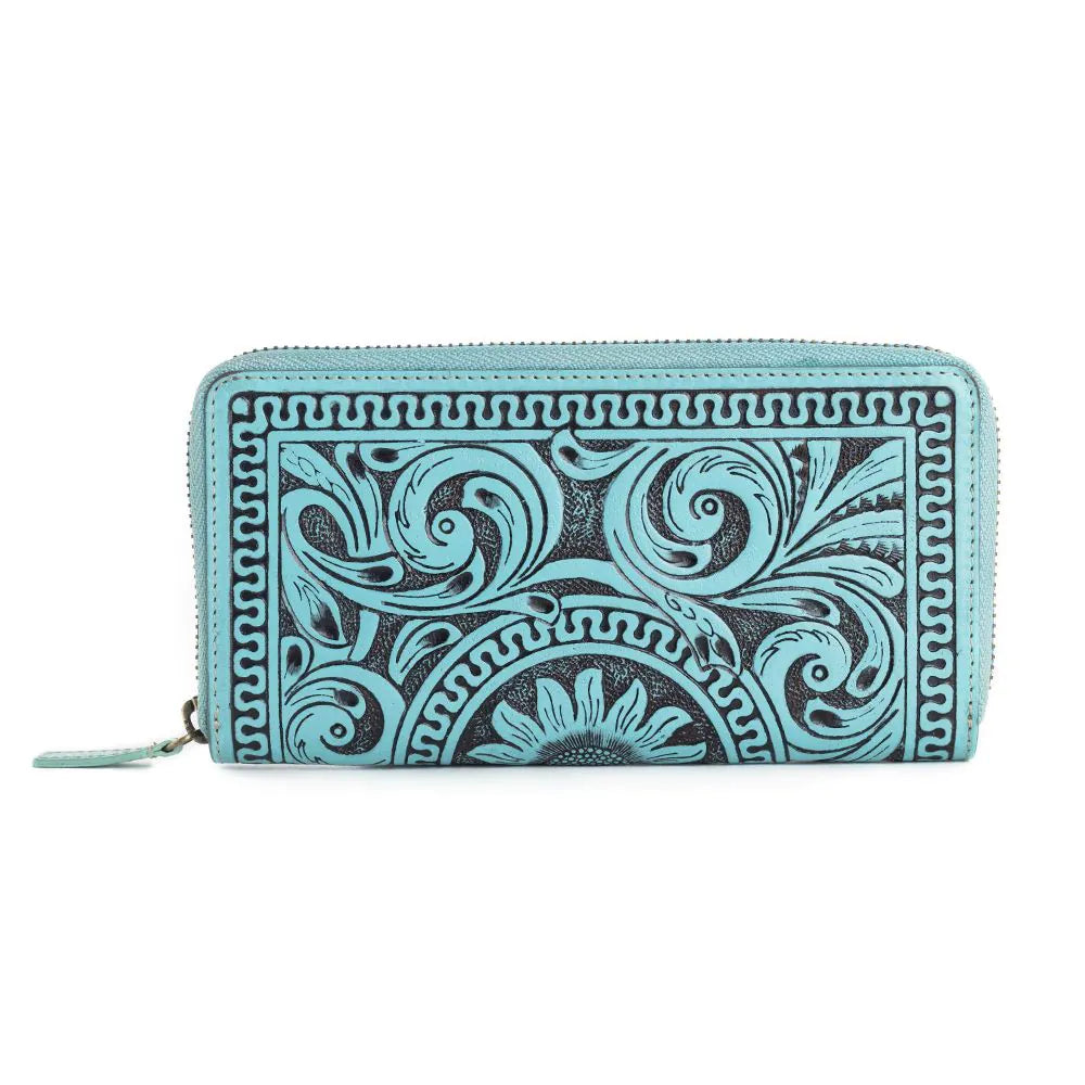 Sunset Valley Wallet in Turquiose