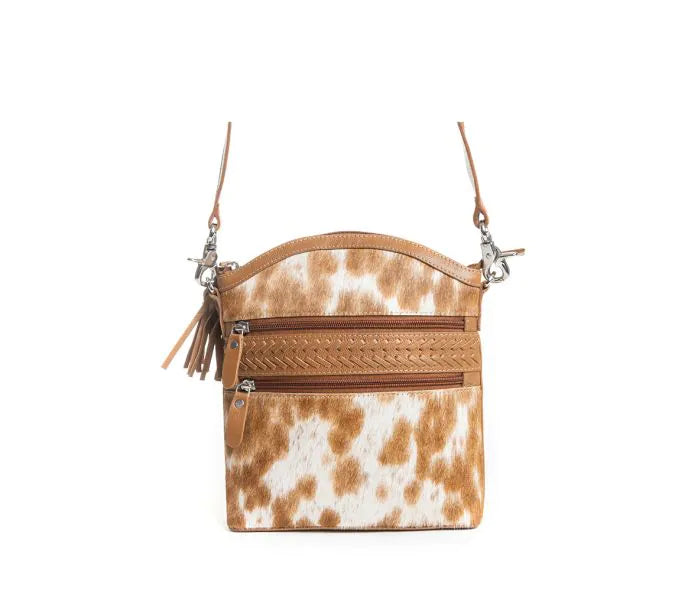 Wild Spirit Crossbody Bag in Brown & White