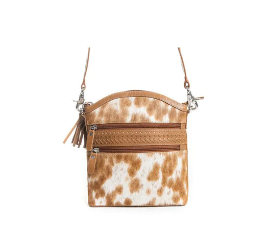 Wild Spirit Crossbody Bag in Brown & White