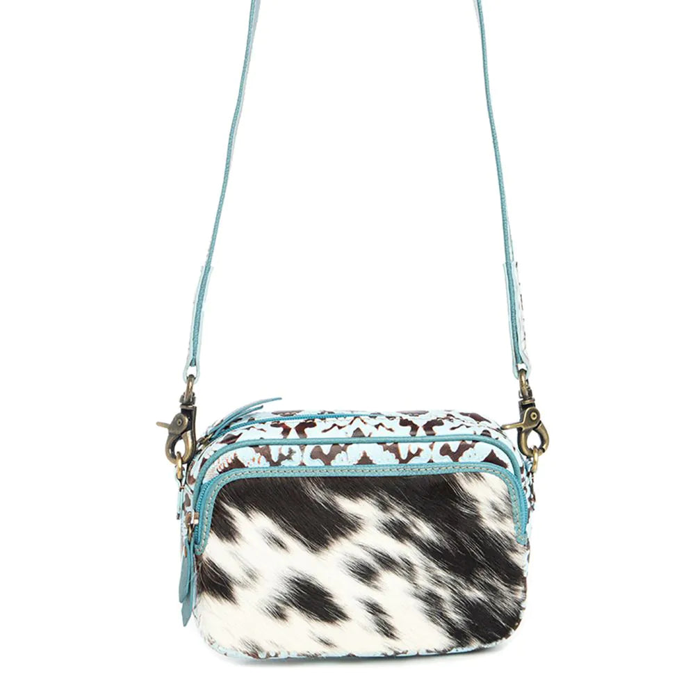 Tilla's Mine Trail Shoulder Bag in Turquoise & Black