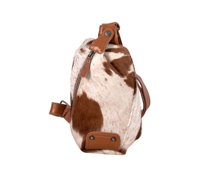 Robnette Ranch Fanny-Pack bag in Caramel & White