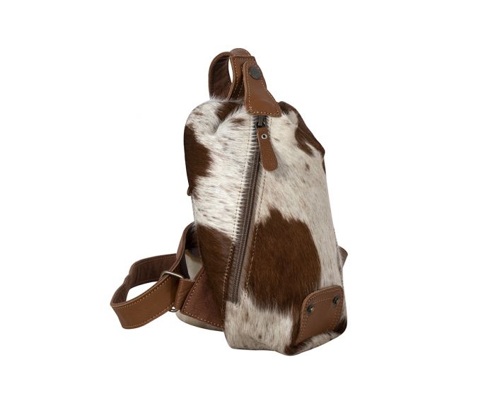 Robnette Ranch Fanny-Pack bag in Caramel & White