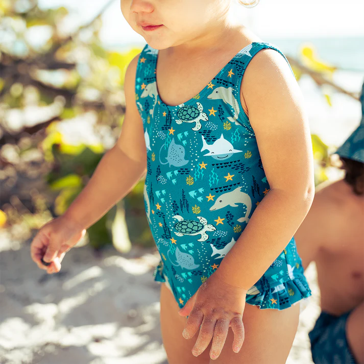 Ocean Friends Ruffle Swimsuit