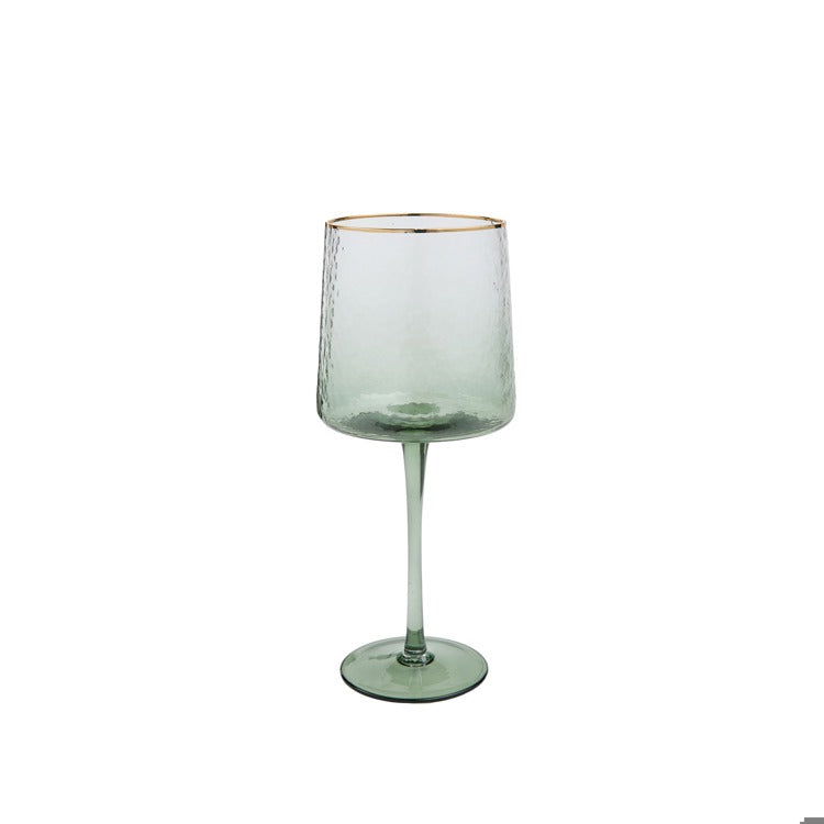 Giselle Green Red Wine Glass