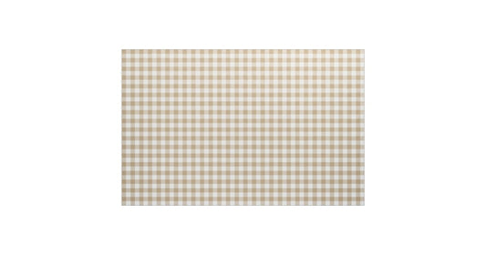 Tan Gingham Cloth Napkin